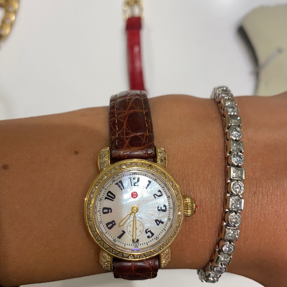 Beautiful Michelle diamond and gold watch